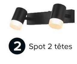 Castorama Spot 2 têtes offre