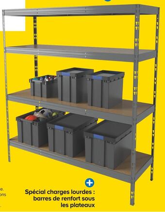 Castorama Étagère métal & bois offre