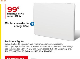 Castorama Radiateur agata offre