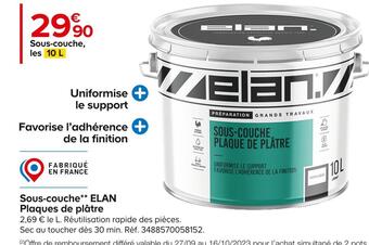 Elan sous-couche plaques de plâtre