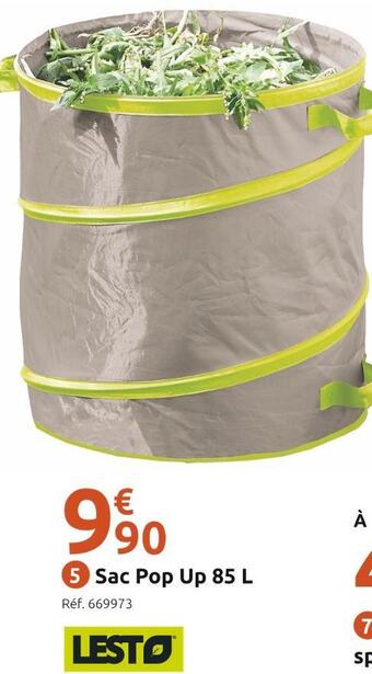 Mr Bricolage Lesto sac pop up 85 l offre