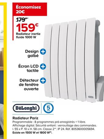 Dëlonghi radiateur pariz