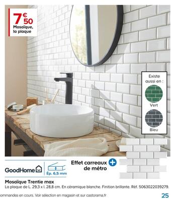 Castorama Goodhome mosaïque trentie max offre