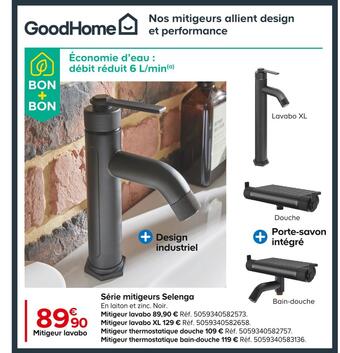 Castorama Goodhome série mitigeurs selenga offre