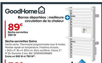 Castorama Goodhome sèche-serviettes solna offre