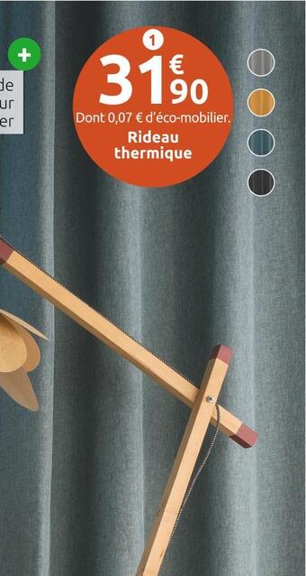 Mr Bricolage Rideau thermique chambray offre