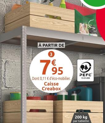 Mr Bricolage Caisse de rangement creabox offre