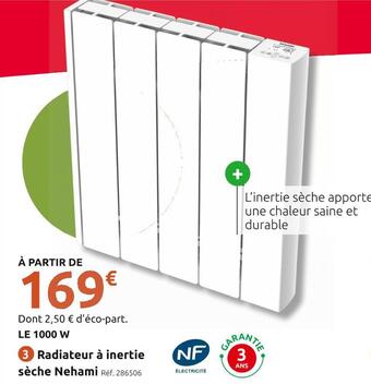 Mr Bricolage Inventiv radiateur à inertie sèche nehami offre