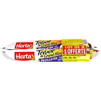 Carrefour Herta pâte à tarte trésor de grand-mère pur beurre offre
