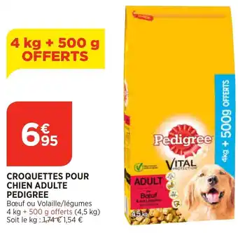 Bi1 Croquettes Pour Chien Adulte Pedigree offre