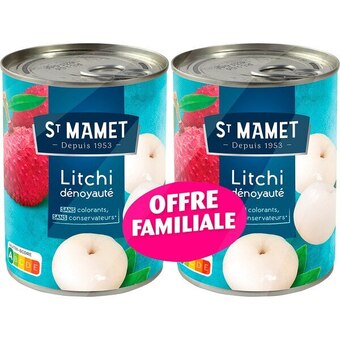 Carrefour Saint mamet litchi dénoyauté offre familiale offre