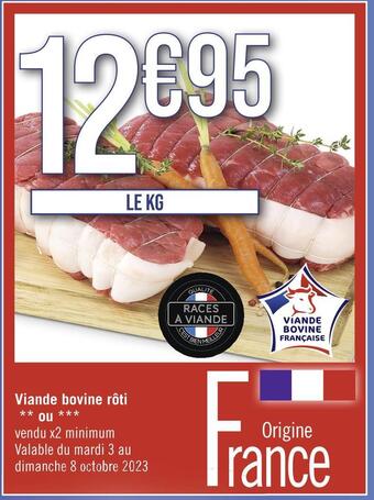 Casino Supermarchés Viande bovine rôti offre