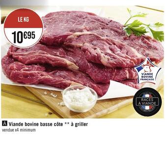 Casino Supermarchés Viande bovine basse côte à griller offre