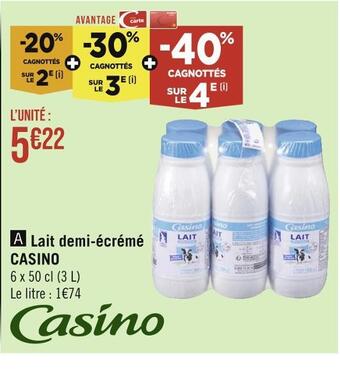 Casino lait demi-écrémé