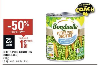 Bonduelle petits pois carottes