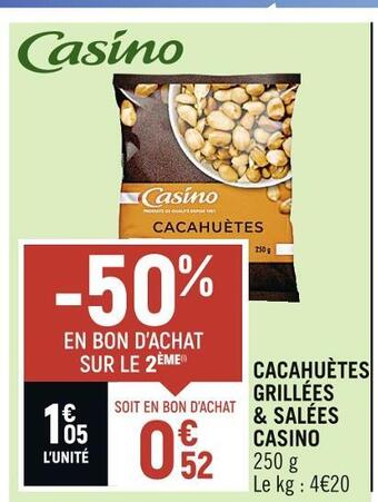 Casino cacahuètes grillées & salées