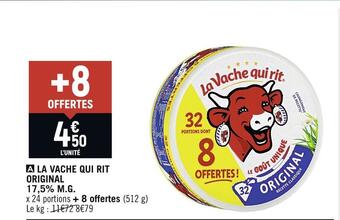 Petit Casino La vache qui rit la vache qui rit original 17,5% m.g offre