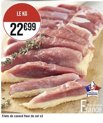 Casino Supermarchés Filets de canard fleur de sel x3 offre
