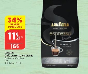 Bi1 Lavazza Café espresso en grains offre