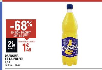 Petit Casino Orangina orangina et sa pulpe! offre