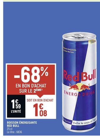 Red bull boisson énergisante