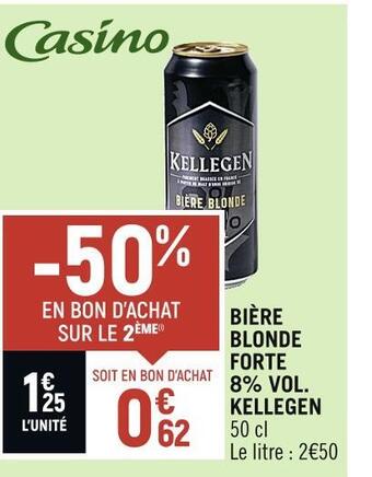Spar Kellegen bière blonde forte 8% vol offre