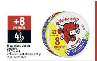 Spar La vache qui rit la vache qui rit original 17,5% m.g offre