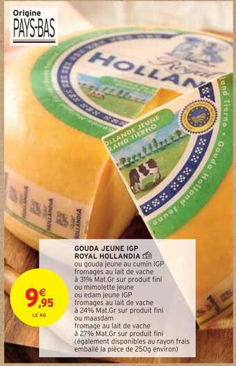 Intermarché Royal hollandia gouda jeune igp offre