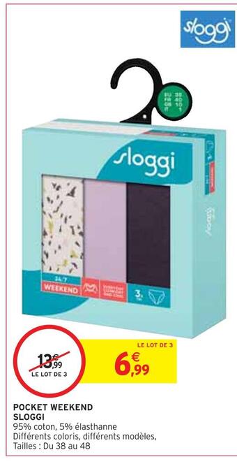 Intermarché Sloggi pocket weekend offre