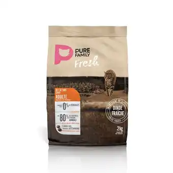Jardiland Pure family fresh - croquettes pour chats adultes 2 kg offre