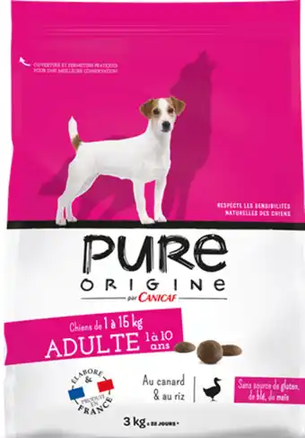 Jardiland Pure origine - croquettes pour chien adulte 3 kg offre