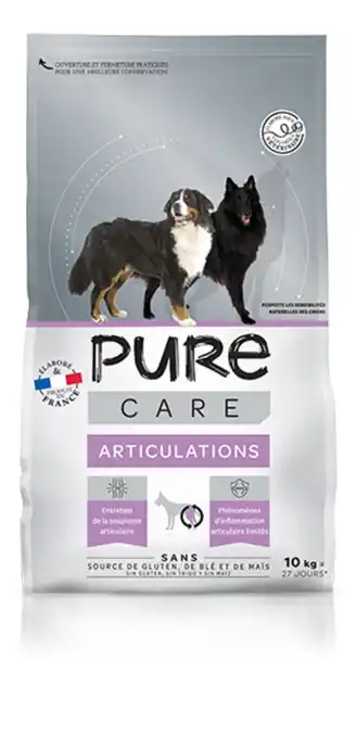 Jardiland Pure - croquettes pour chien articulation 10 kg offre