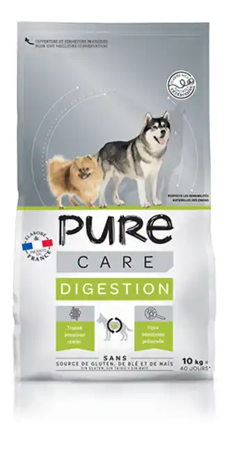 Jardiland Pure - croquettes pour chien digestion adulte 10 kg offre