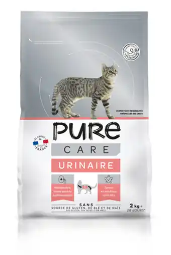Jardiland Pure - croquettes urinaire pour chat 2 kg offre
