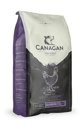 Jardiland Canagan - croquettes ss céréales chien senior au poulet 12kg offre