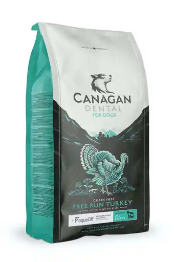 Jardiland Canagan - croquettes dental dinde ss céréales chien 6 kg offre