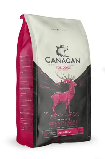 Jardiland Canagan - croquettes ss céréales chien au gibier et canard 2kg offre