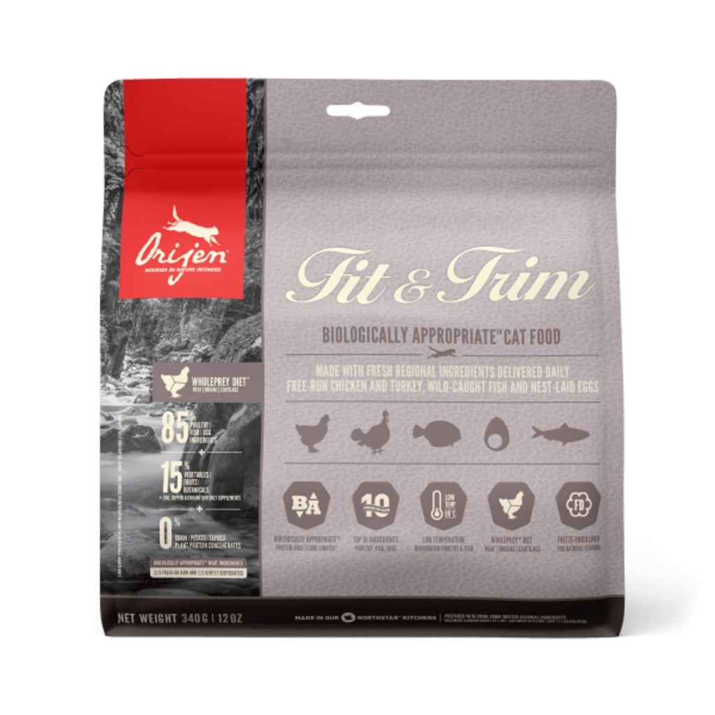 Promo Orijen croquettes pour chat fit trim 340 g chez Jardiland