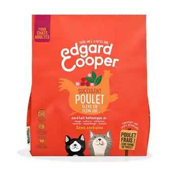 Jardiland Croquettes edgard & cooper chat sans céréales poulet frais 300 g offre