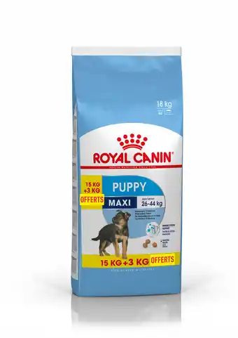 Jardiland Royal canin - croquettes chiot maxi junior 18 kg dt 3 kg offerts offre