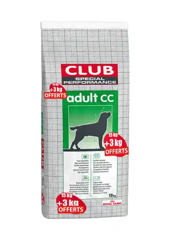 Jardiland Royal canin - croquettes club special performance 15 kg + 3 kg offre