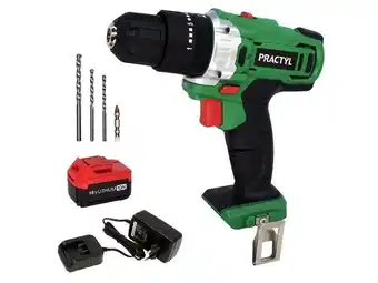 Weldom Perceuse sans fil practyl 18 v 2 ah, 1 batterie 18id1-30.1a offre