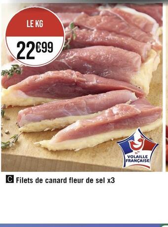 Casino Hyperfrais Filets de canard fleur de sel x3 offre