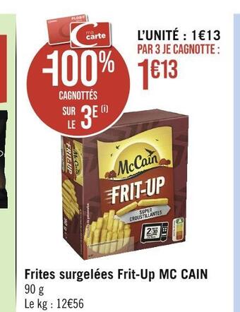 Mc cain frites surgelées frit-up