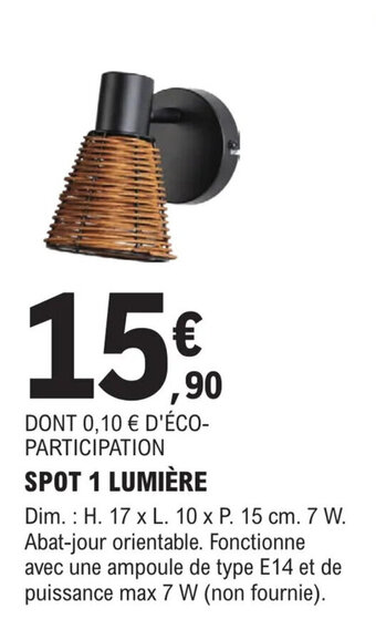 E.Leclerc Brico SPOT 1 LUMIÈRE offre