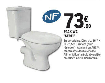 PACK WC SERTI