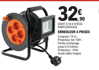 E.Leclerc Brico ENROULEUR 4 PRISES offre