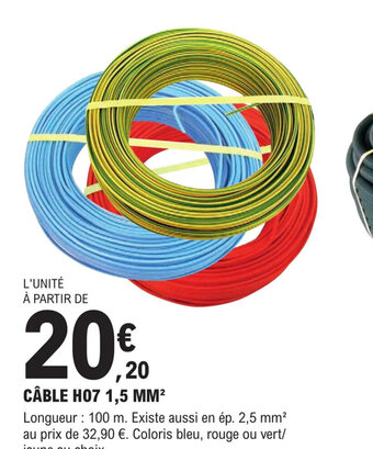E.Leclerc Brico CÂBLE H07 offre