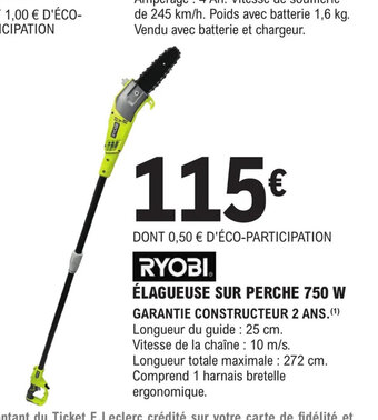 E.Leclerc Brico ÉLAGUEUSE SUR PERCHE 750 W offre