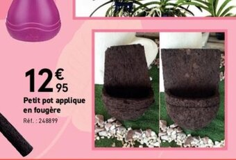 Mr Bricolage Petit pot applique en fougère offre